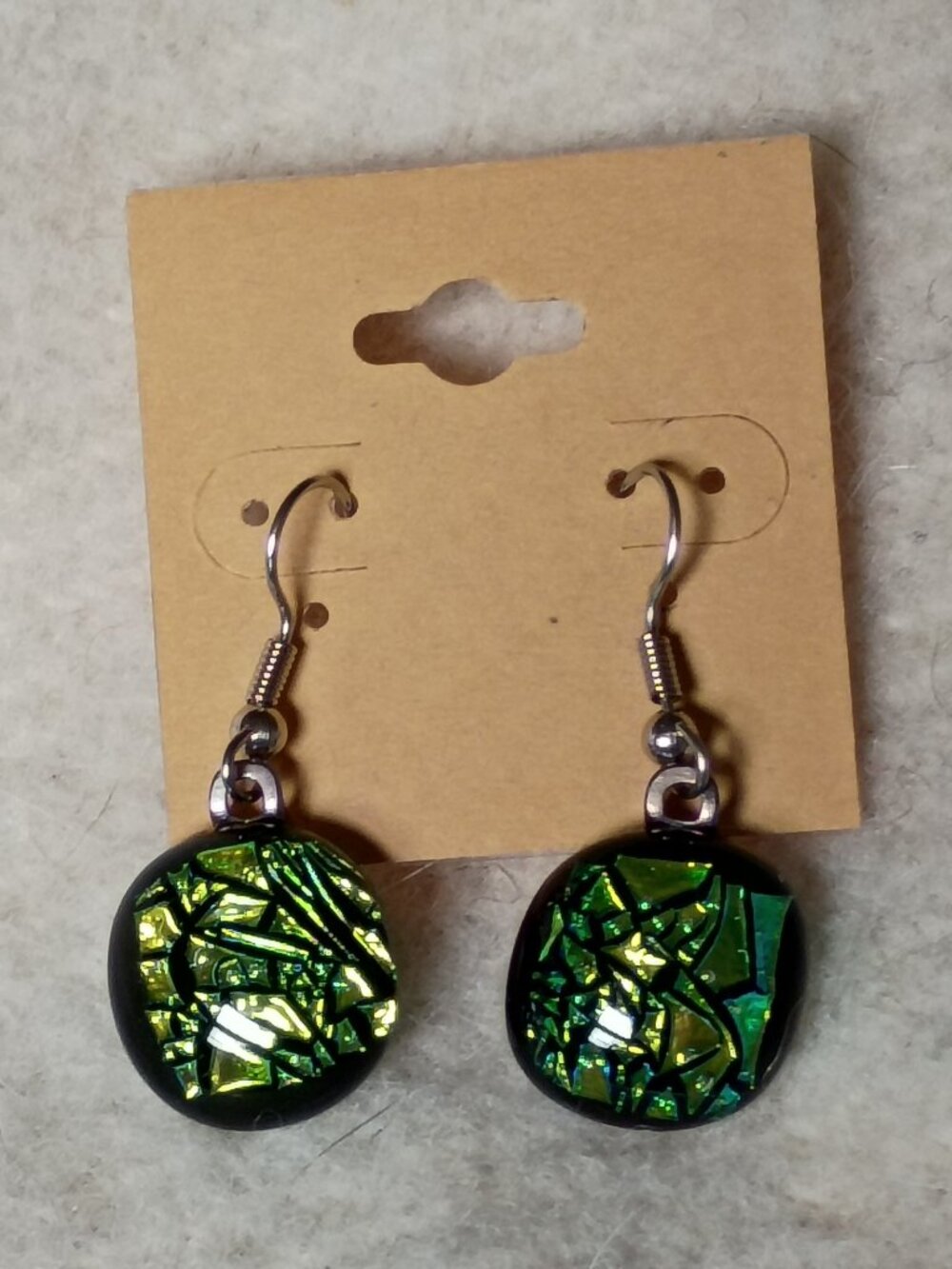 Third Degree Glass Factory Earrings in Green